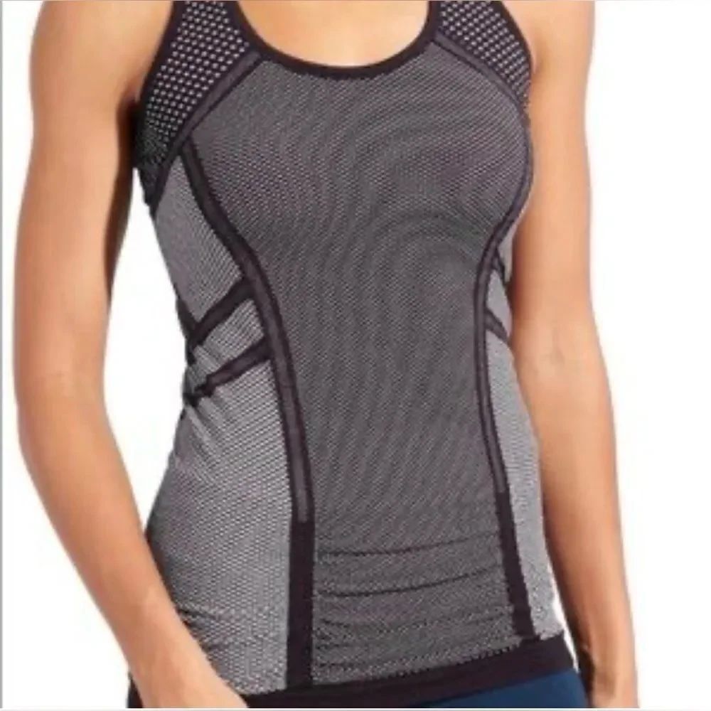 Athleta Fastest Track Purple Diamond Athletic Performance Stretch Tank Top